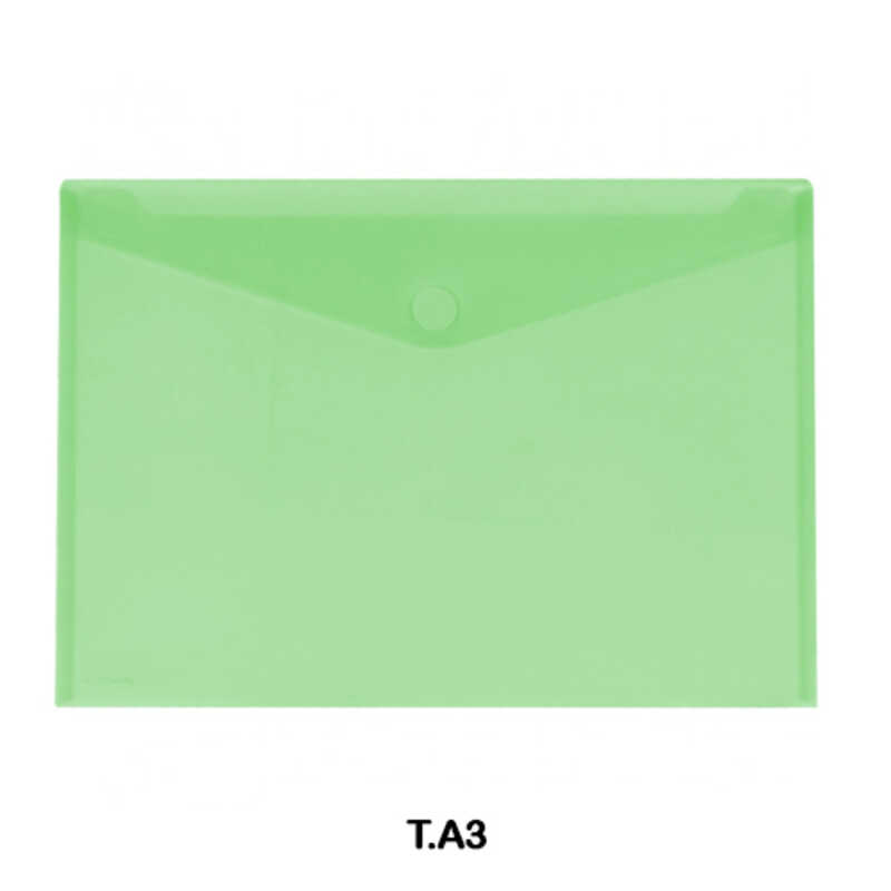 SOBRE MULTILINE PP A3 C/VELCRO VERDE