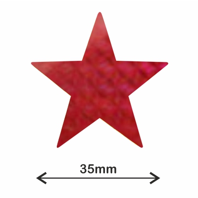 ROLLO GOMET ESTRELLA XL HOLOGRAFICO ROJ