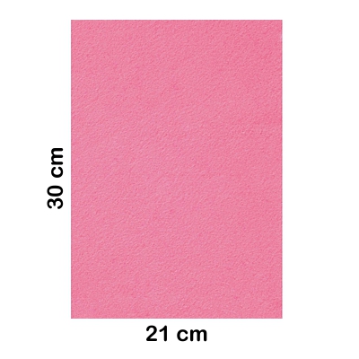 LAMINA FIELTRO 20X30CM 2MM ROSA CLARO