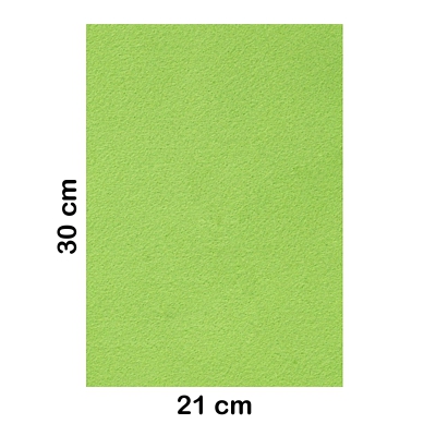 LAMINA FIELTRO 20X30CM 2MM VERDE CLARO