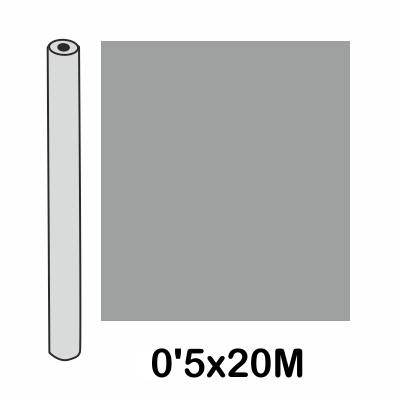 ROLLO FORRO 0.5X20M 100 MICRAS PLATA
