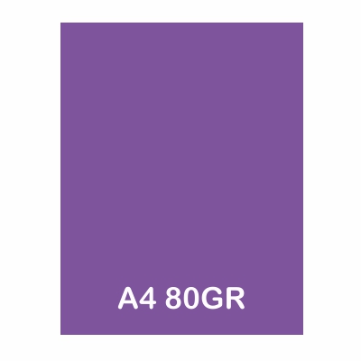 PAQUETE 500H PAPEL A4 80GR VIOLETA