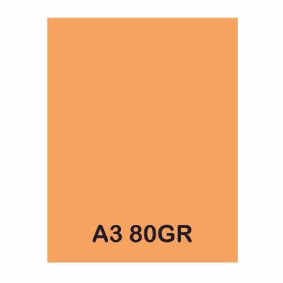 PAQUETE 250H PAPEL A3 80GR SALMON
