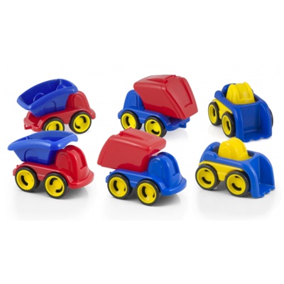 PACK 6 VEHICULOS 18CM. CAMION-ESCABADOR