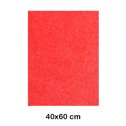 LAMINA FIELTRO 40X60CM 220GR ROJO