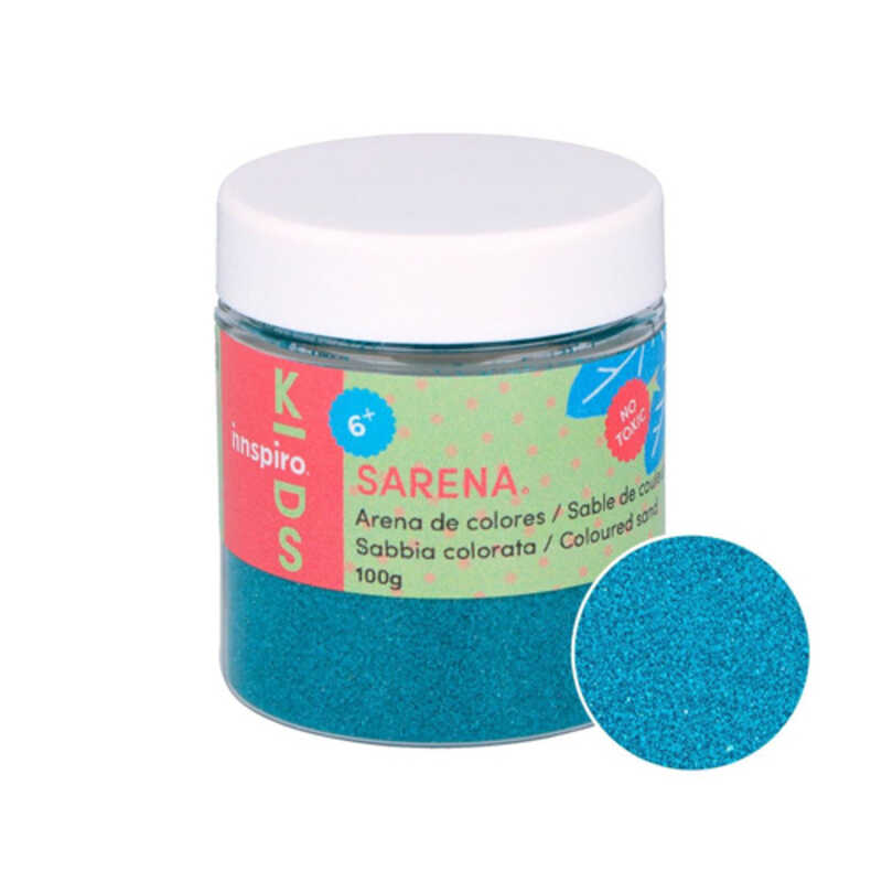 BOTE 100GR ARENA DE COLOR AZUL TURQUESA