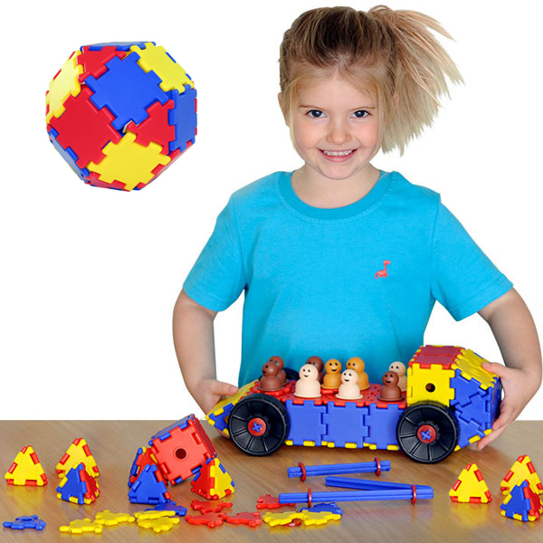 SET 124 PIEZAS POLYDRON JUNIOR