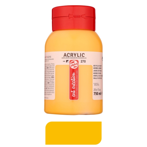 TEMPERA ACRILICA 750ML AMARILLO OSCURO