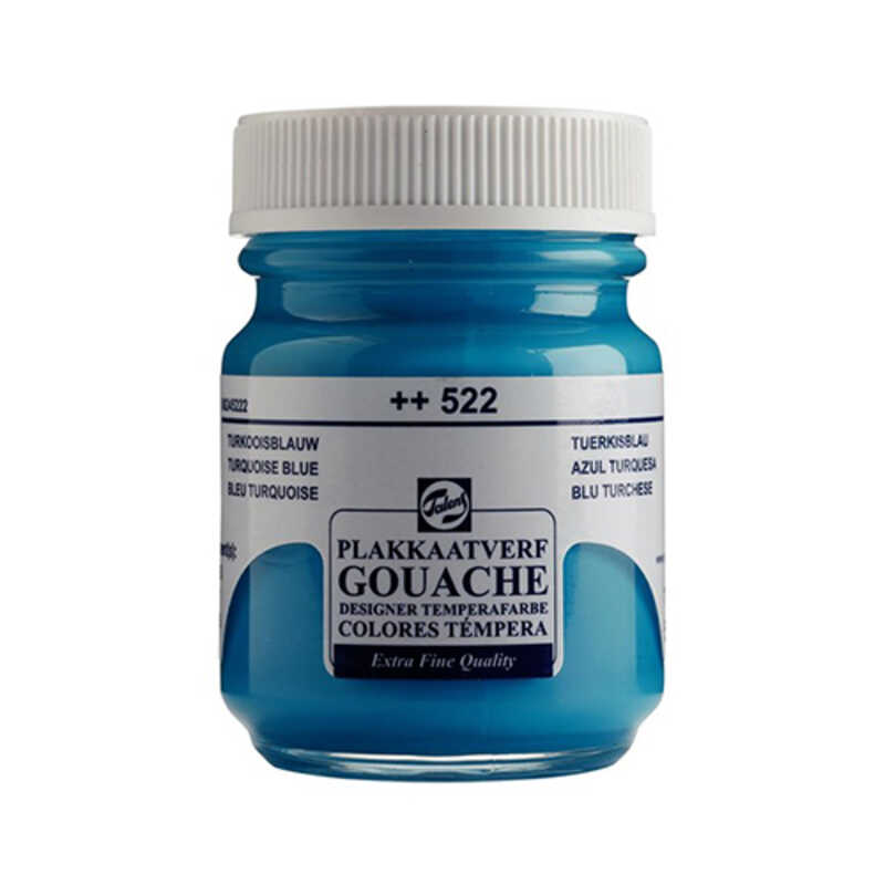 TEMPERA GOUCHE TALENS 50ML AZUL TURQ 52