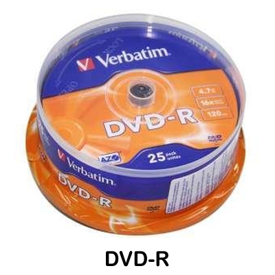 TARRINA 25 DVD-R 4.7GB 120MIN. 16X