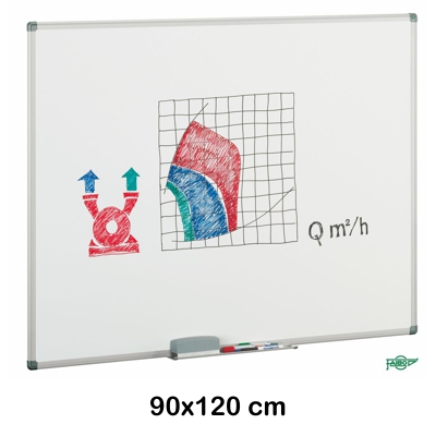 PIZARRA BLANCA 90X120CM LACADA M/ALUM