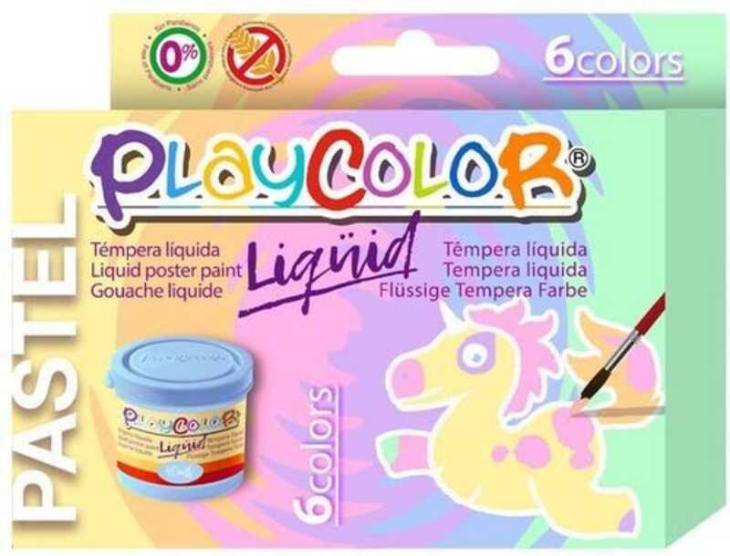 TEMPERA SOLIDA PASTEL PLAYCOLOR 6 COL