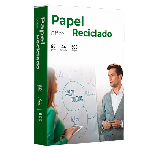 PAQUETE 500H A4 80GR PAPEL RECICLADO
