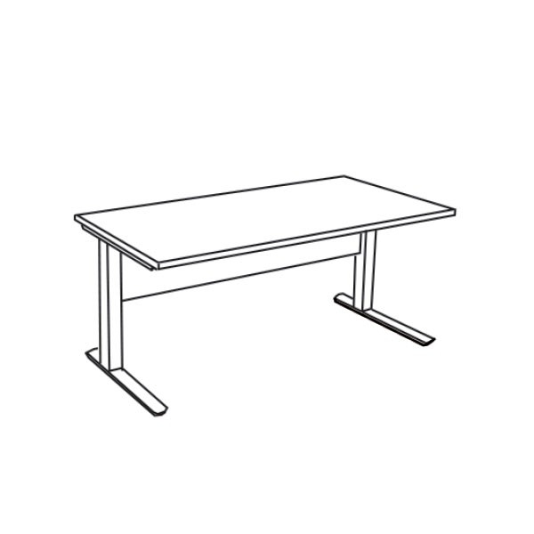MESA SERIE LOG-IN 160X80X75