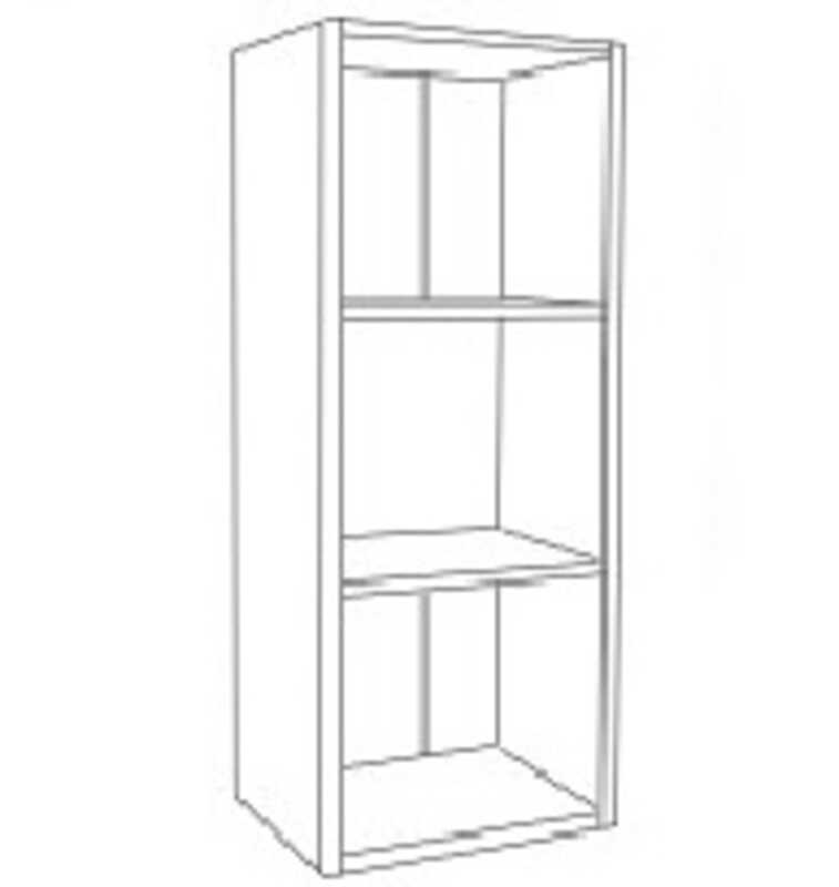 ARMARIO LIBRERIA 195X45X45CM MONOCOLOR