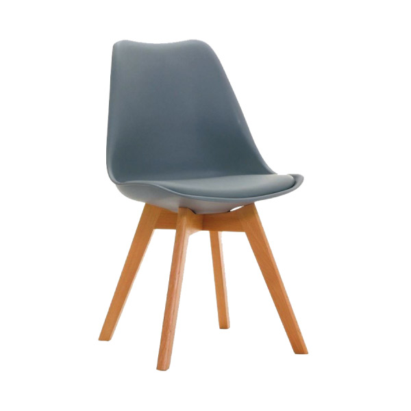 PACK 4 SILLAS ERGONOMICAS MADERA/PVC GR
