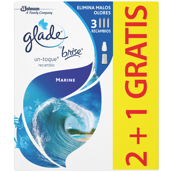 ABSORBE OLORES GLADE 3REC. 10ML MARINE