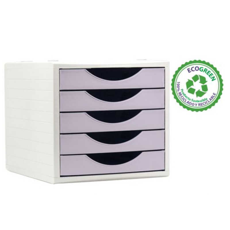 MODULO 5 CAJONES MALVA PASTEL