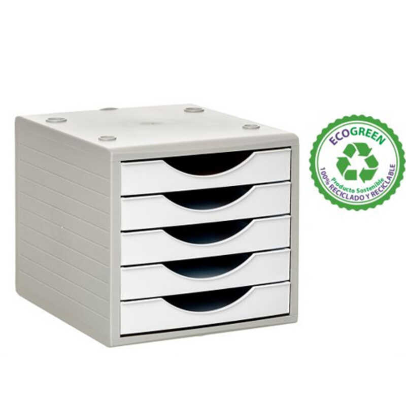 MODULO 5 CAJONES BLANCO PASTEL