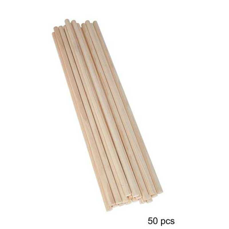 1000 palillos, palitos de madera jumbo para manualidades, 6 pulgadas  (madera natural)