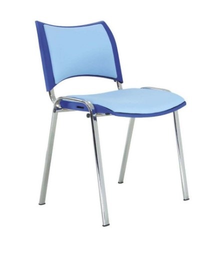 SILLA DYANA S/BRAZOS S/RUEDAS TAPIZADO