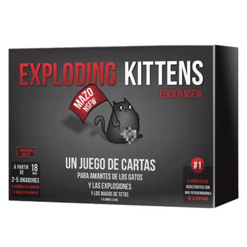 JUEGO CARTAS EXPLODING KITTENS +18 AÂ¥OS