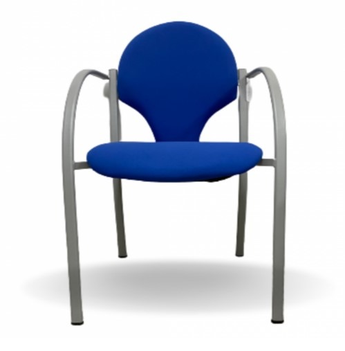 SILLA OMEGA C/BRAZOS RESPALDO MADERA