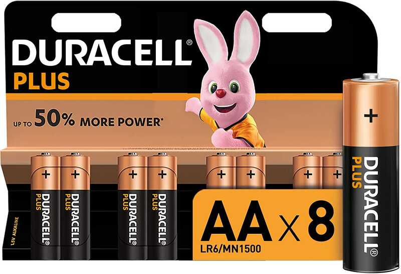 PACK ECONIMICO PILAS AA DURACEELL 8U.