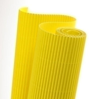 CARTON ONDULADO 50X70CM AMARILLO