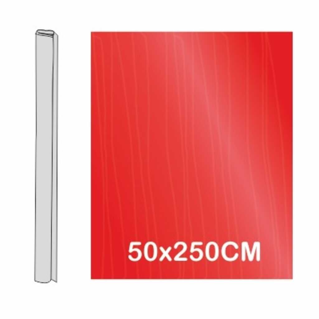 rollo pinocho metalizado rojo 50x250cm