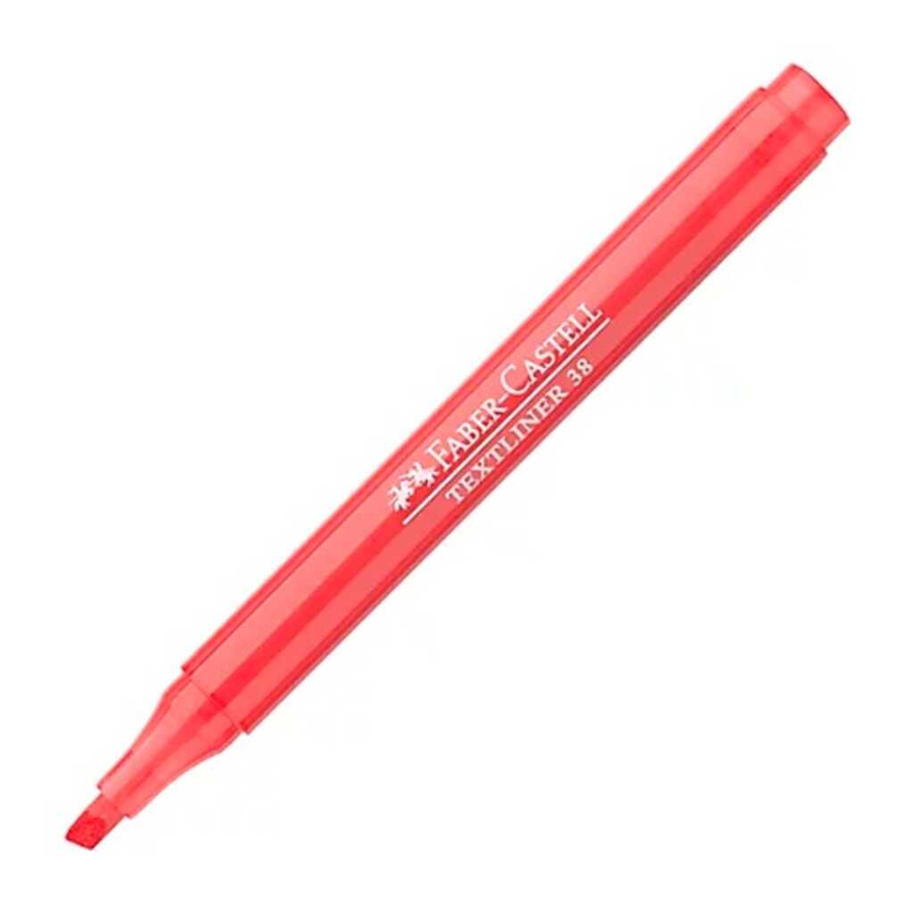 marcador fluorescente textliner rojo