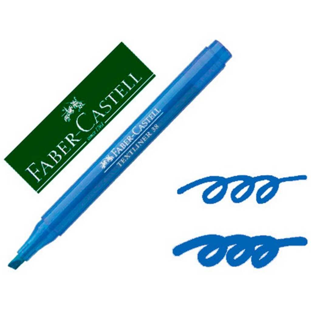 marcador fluorescente textliner azul