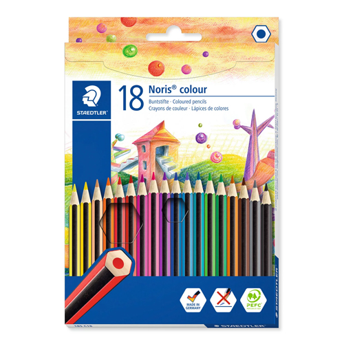 caixa 18 colors staedtler noris colour