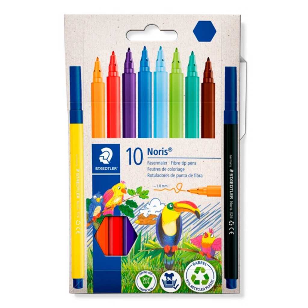 caja 10 rotuladores p/media staedtler