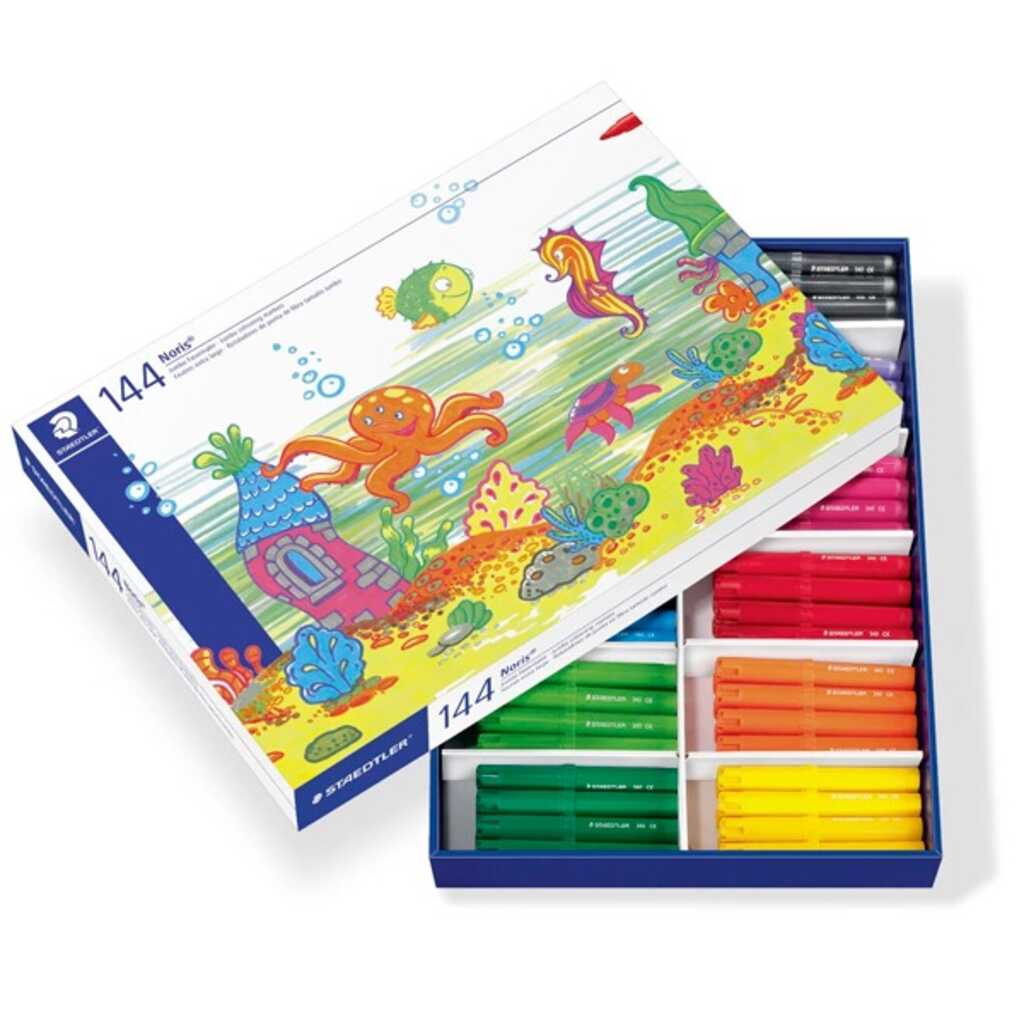 caja 144 rotuladores p/gruesa c/varios