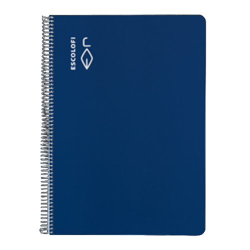 libreta a4 40h ralla horizontal azul