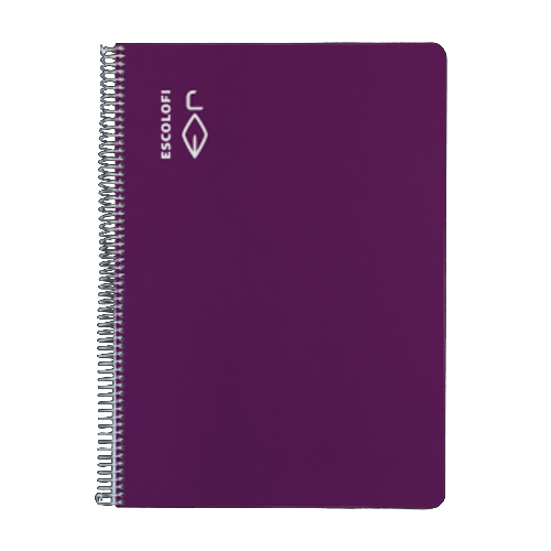 libreta a4 40h ralla horizontal violeta