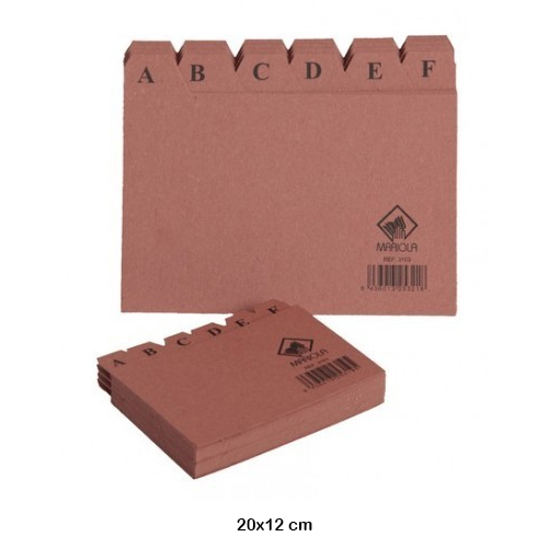 indice alfabetico num.4 200x120mm