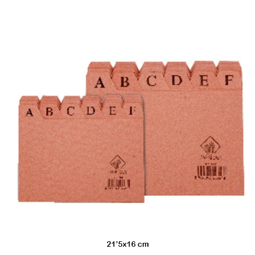 indice alfabetico num.5 215x160mm