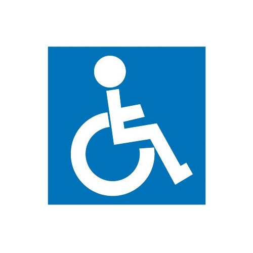 etiqueta vinilo 'invalidos'