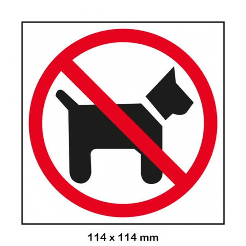 se¥al autoadhesiva prohibido perros  se¥al autoadhesiva prohibido perros