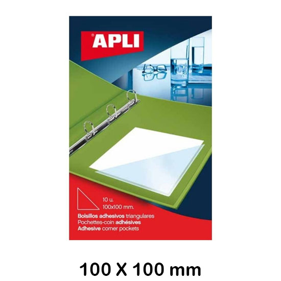 sobre bolsillo triangular 100x100 10u.
