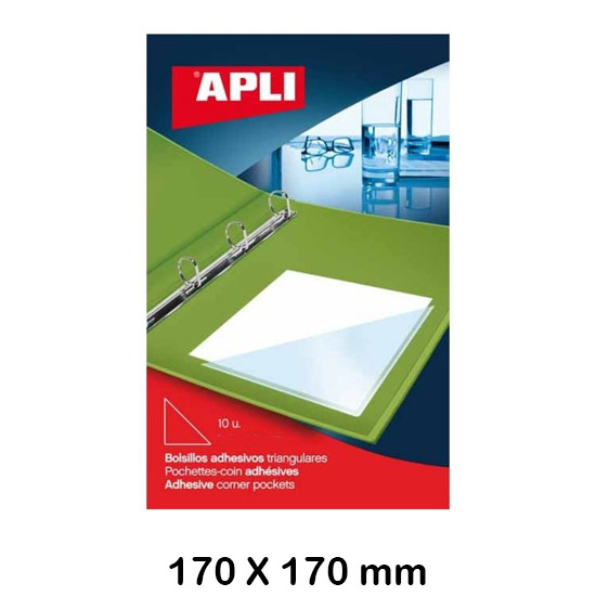 sobre bolsillo triangular 170x170 6u.