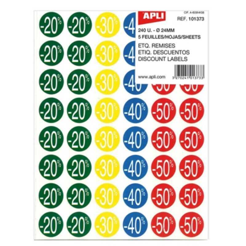 etiquetas de descuento