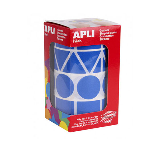 rollo gomets figuras surtidas azul xxl