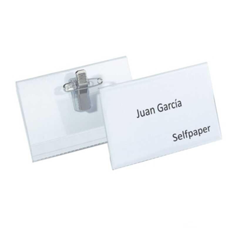 identificador c/imperdible+pinza p/25u.