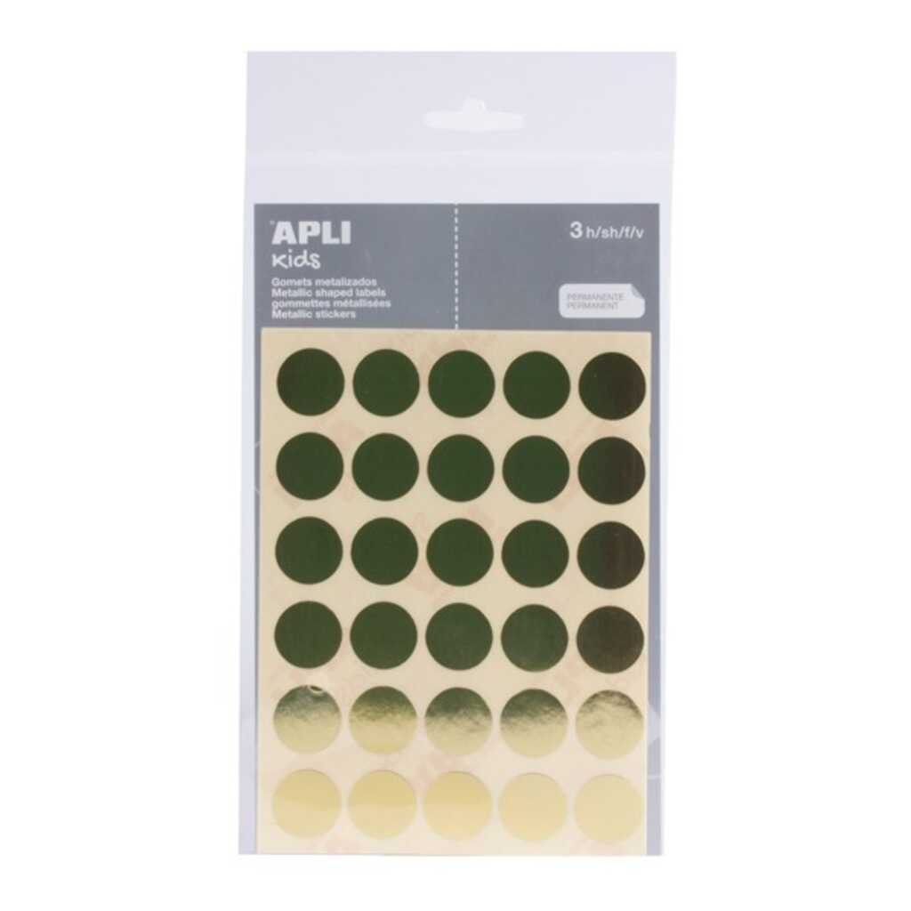 sobre gomet redondo 20mm oro