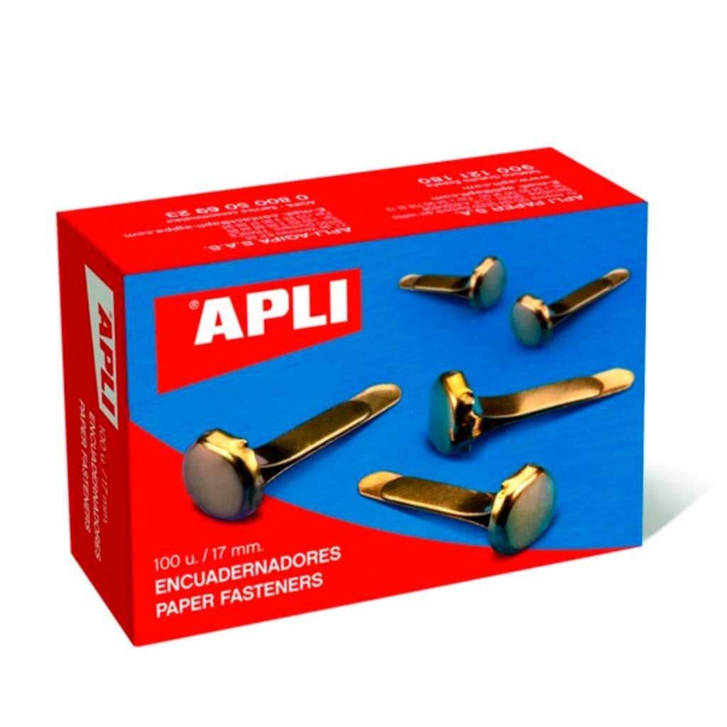 caja 100 mini encuadernadores nâ§1 12mm