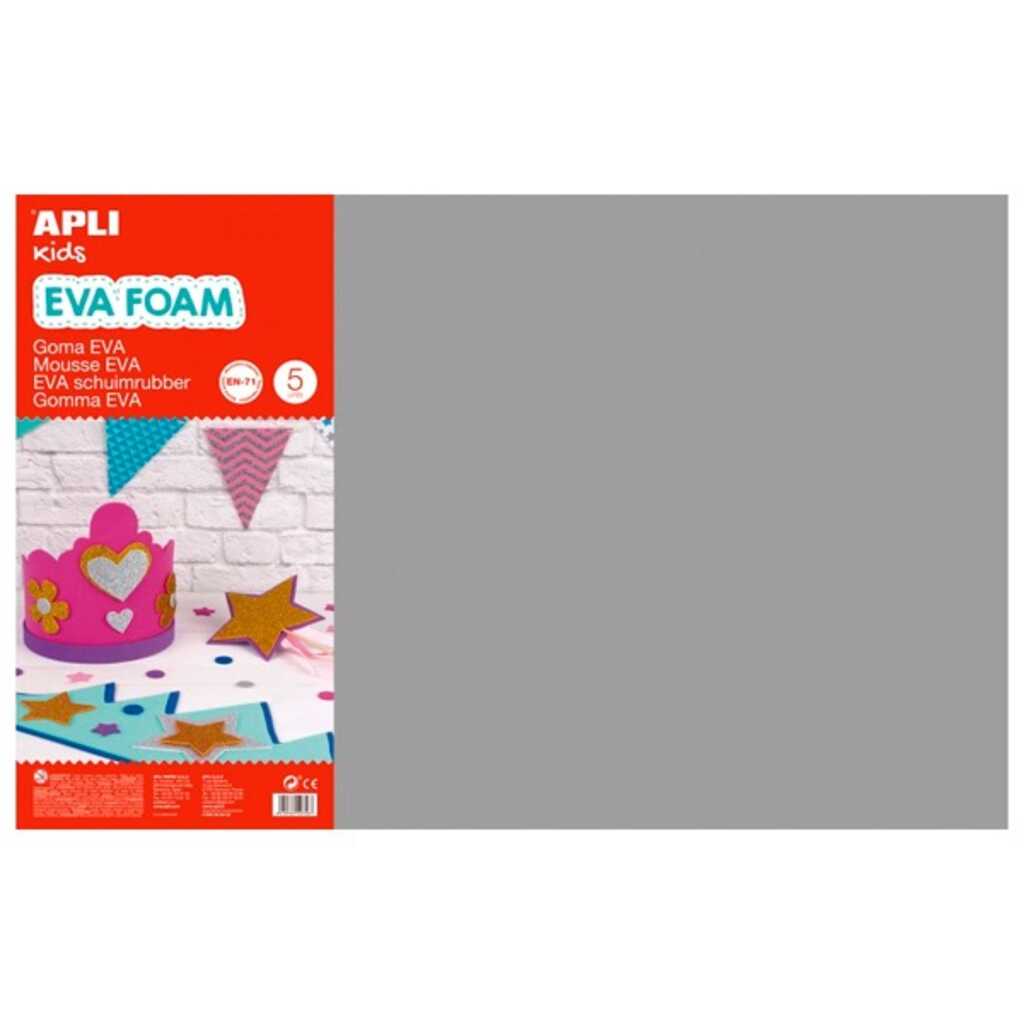 goma eva gris 60x40cm 2mm