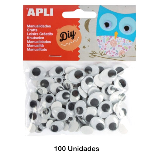 ulls negres adhesius mobils